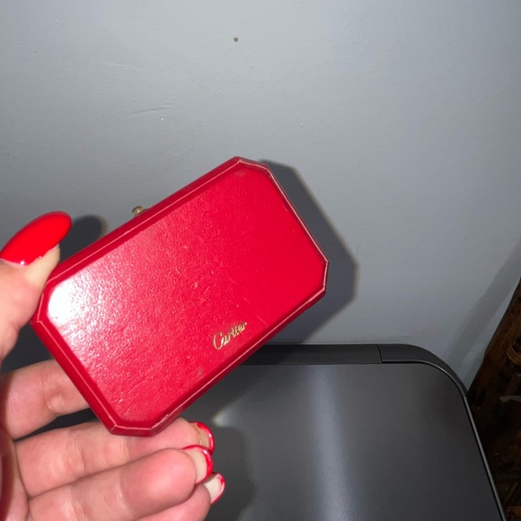 Auth Vintage Cartier 18k SS onyx cuff links - Picture 6 of 7